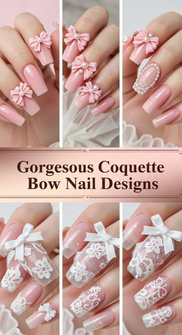 Gorgeous Coquette Bow Nail Designs 69e72ccbb55f8