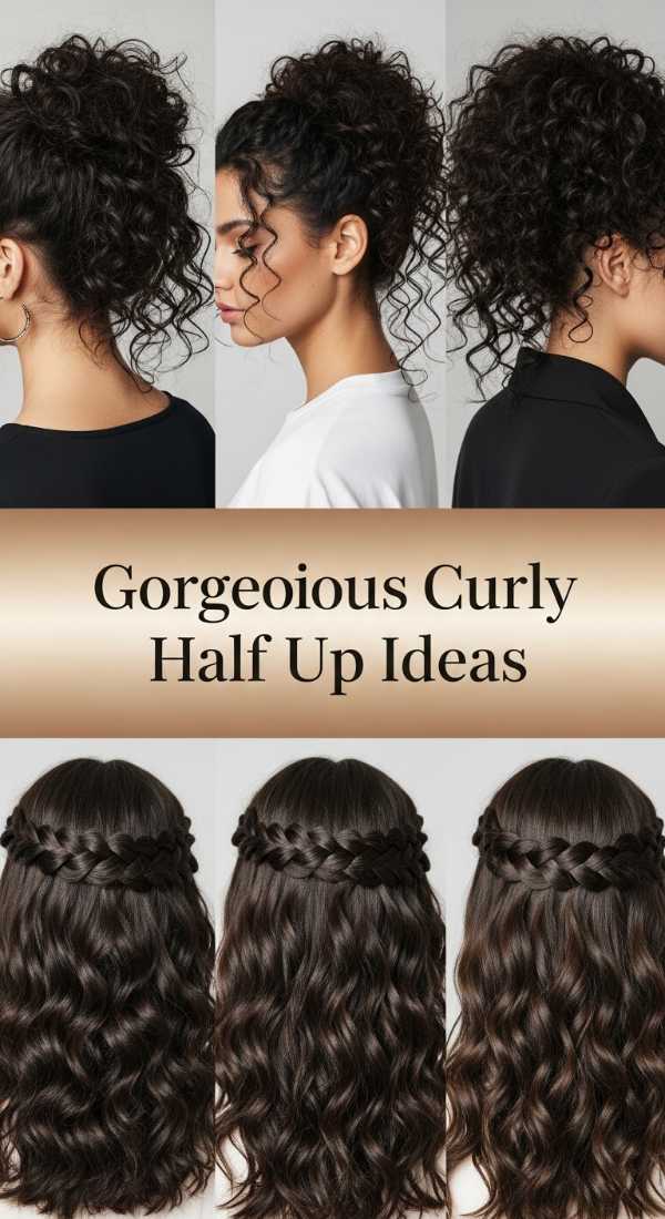 Gorgeous Curly Half Up Ideas 69e4f6723df7d