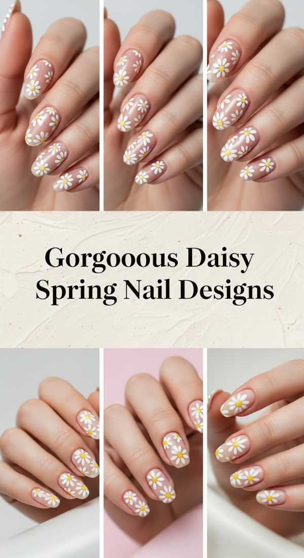 Gorgeous Daisy Spring Nail Designs 69f24a5ec6f16