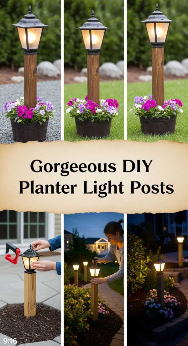 Gorgeous Diy Planter Light Posts 69df43e36c91f