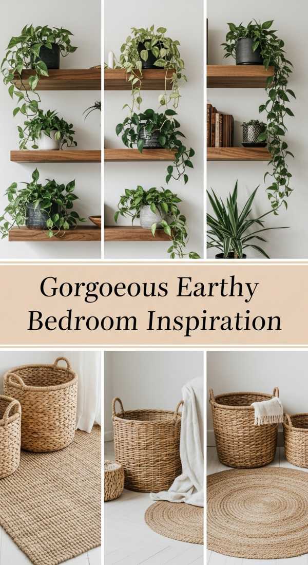 Gorgeous Earthy Bedroom Inspiration 69df43d69d7f1