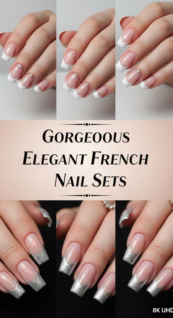 Gorgeous Elegant French Nail Sets 69e72cbc9bd58