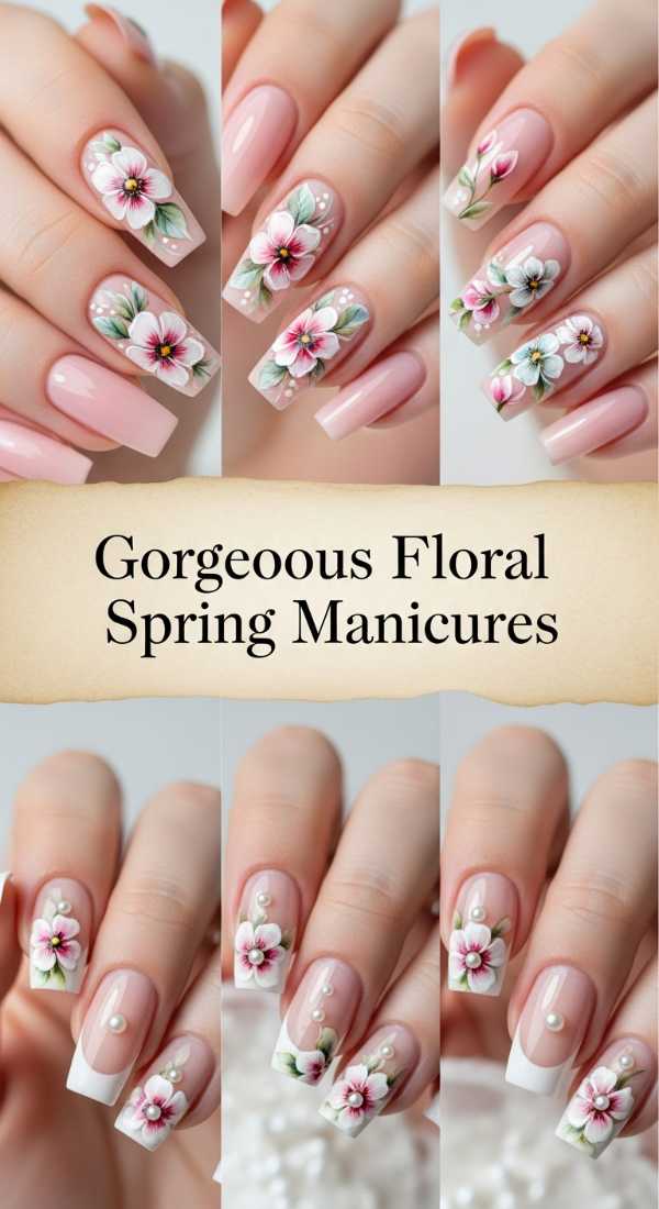 Gorgeous Floral Spring Manicures 69ecf74b3d7f7