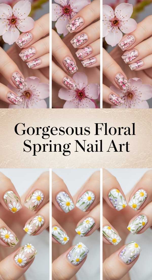 Gorgeous Floral Spring Nail Art 69f32b9e32877