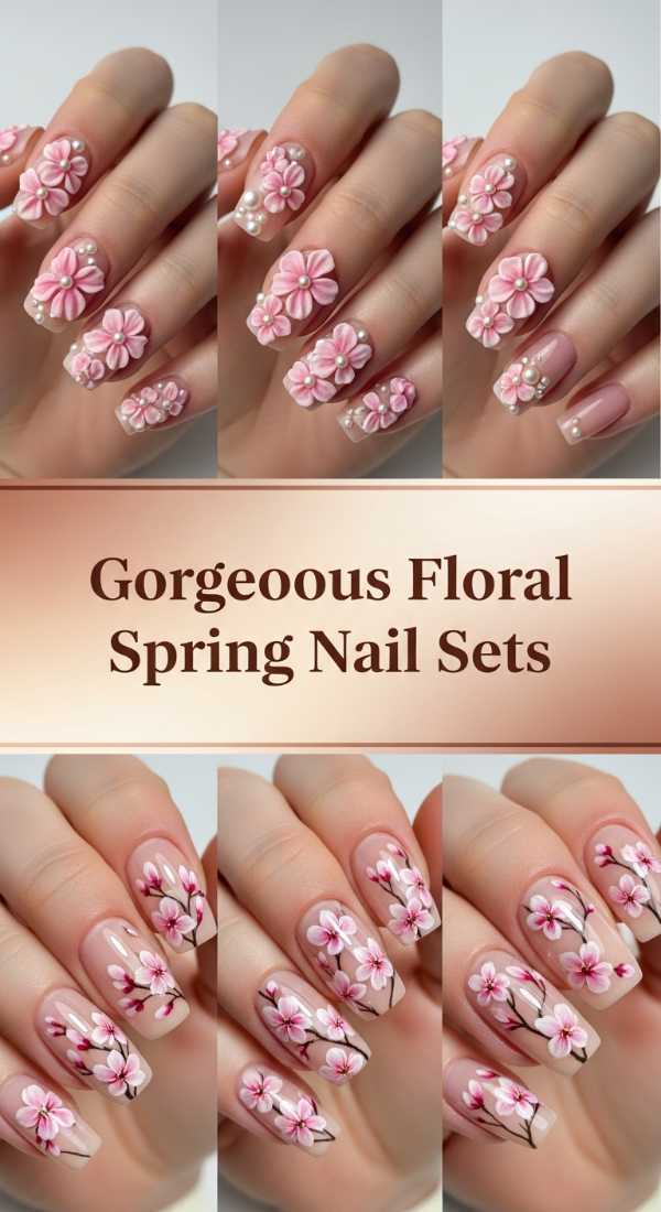 Gorgeous Floral Spring Nail Sets 69f24a8017f13