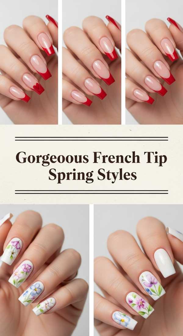 Gorgeous French Tip Spring Styles 69f32d452afe7