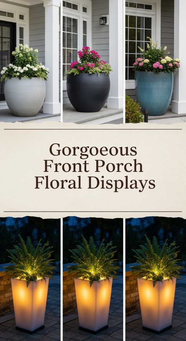 Gorgeous Front Porch Floral Displays 69f3a69bde46b