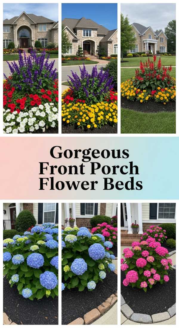 Gorgeous Front Porch Flower Beds 69e64b88814b7