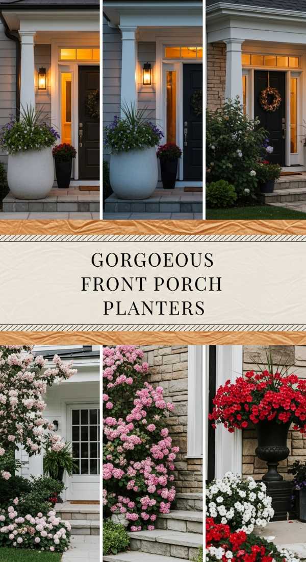 Gorgeous Front Porch Planters 69e777a57ecca