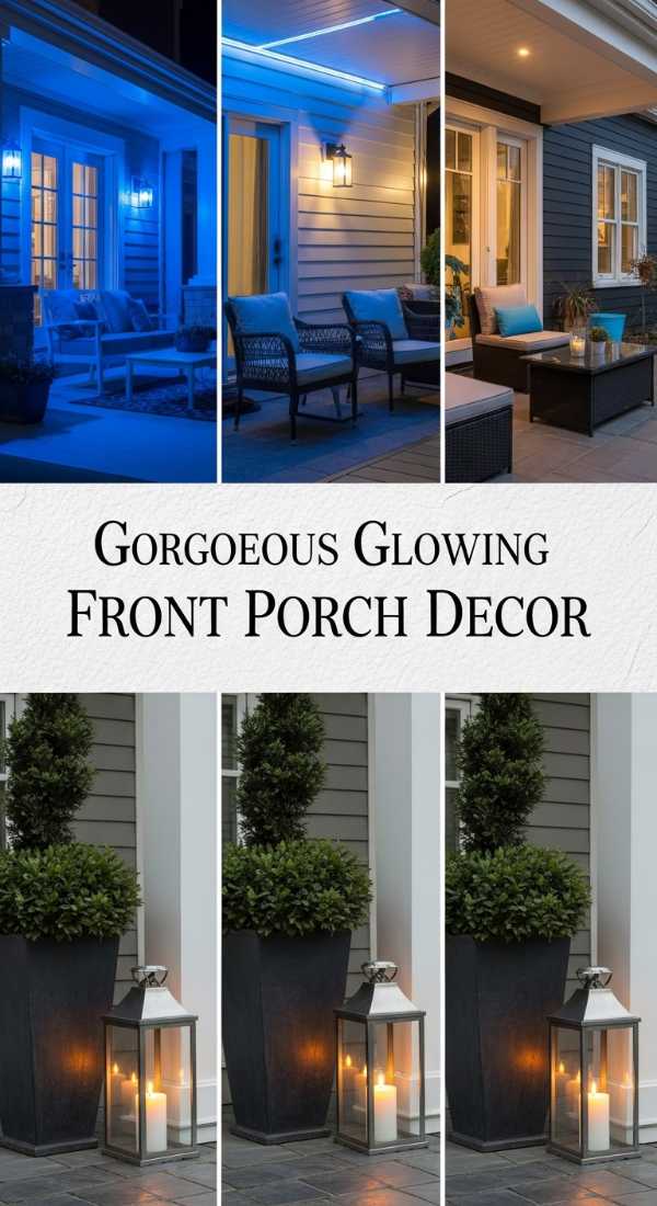 Gorgeous Glowing Front Porch Decor 69df43d7db36d