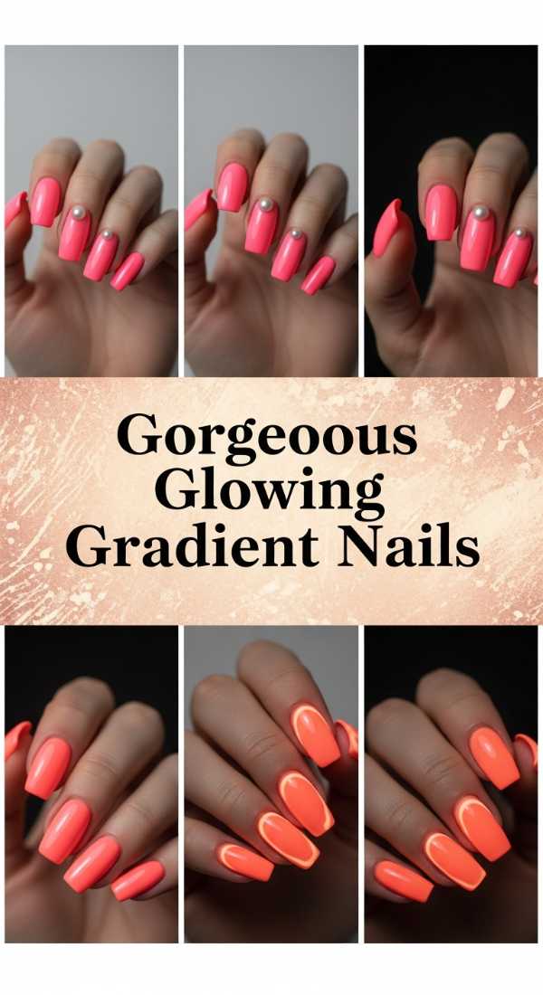 Gorgeous Glowing Gradient Nails 69eb725e81ed0