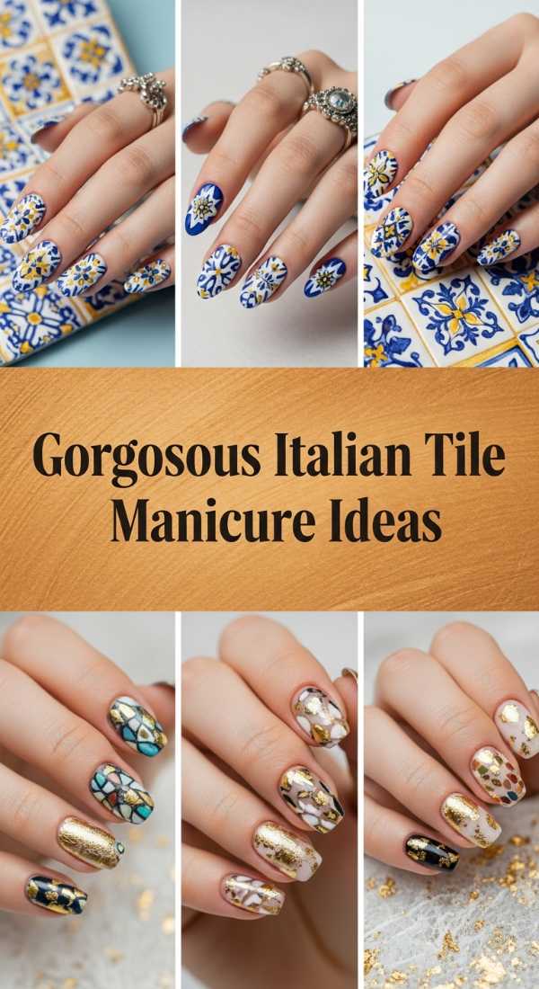Gorgeous Italian Tile Manicure Ideas 69ecf8871d463