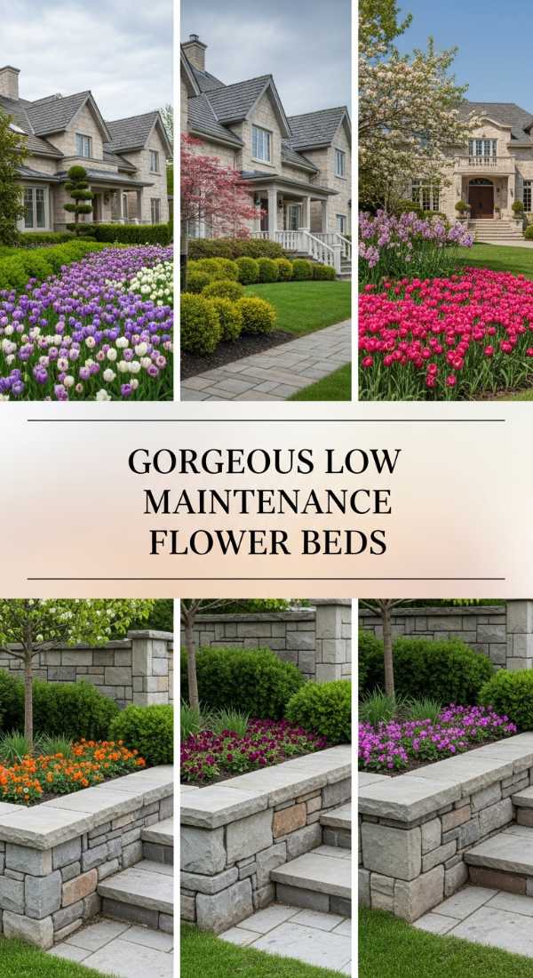 Gorgeous Low Maintenance Flower Beds 69df43d0ce6c2