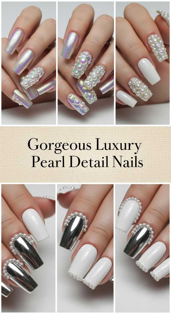 From Glazed to Garden: 2026's Biggest Spring Acrylic Predictions Gorgeous Luxury Pearl Detail Nails 69df3ac7935bc