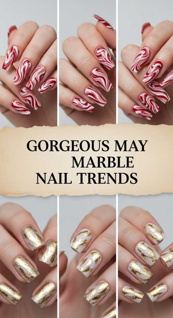 Gorgeous May Marble Nail Trends 69ece59e75330