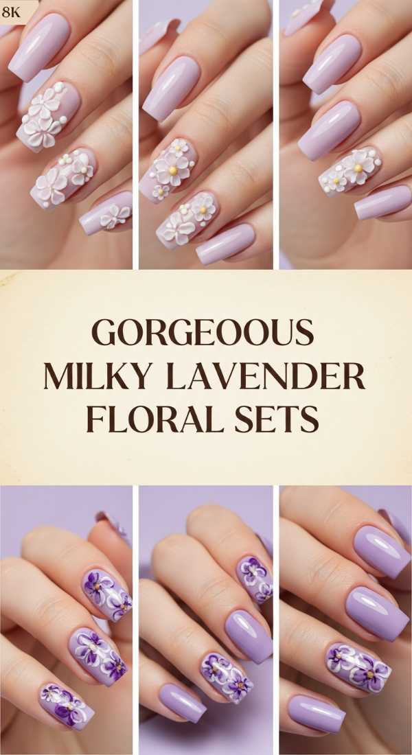 Gorgeous Milky Lavender Floral Sets 69f24a781c388