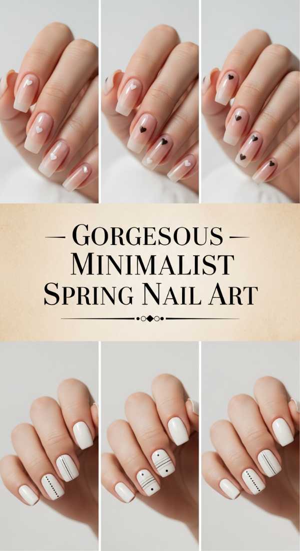 Gorgeous Minimalist Spring Nail Art 69f249483e17f