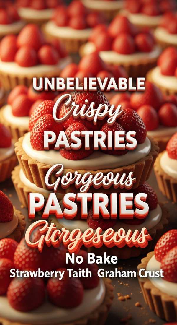 Gorgeous No Bake Strawberry Graham Tart 69dfd9578fb50