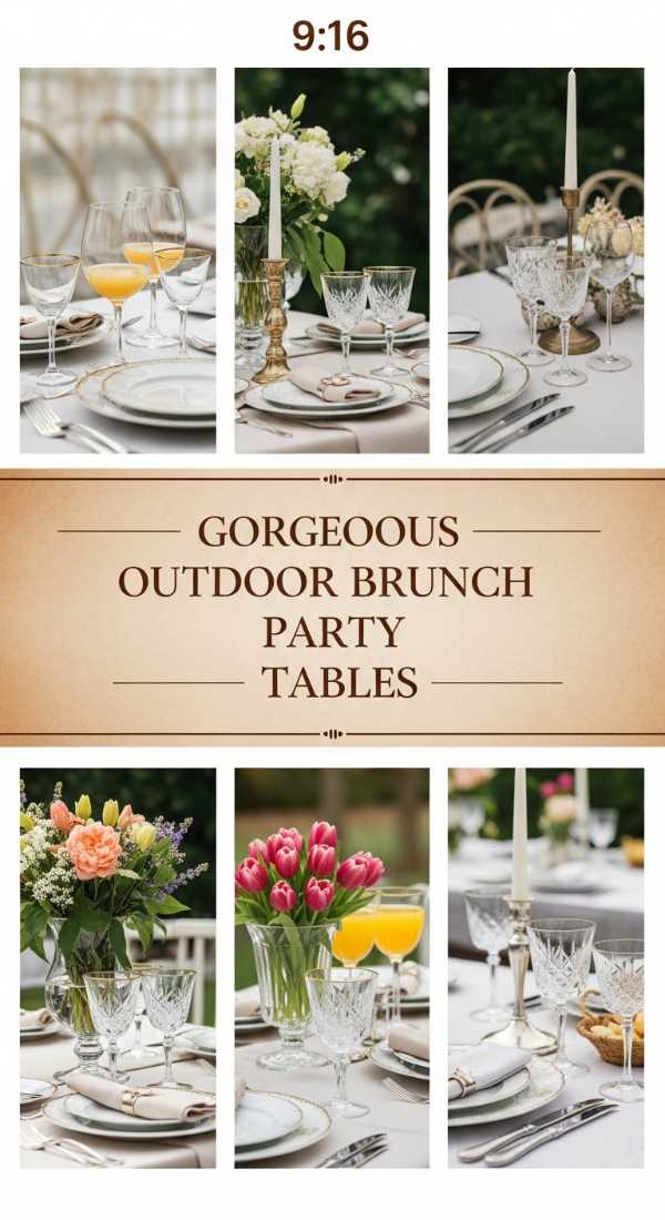 Gorgeous Outdoor Brunch Party Tables 69df2353cf82e