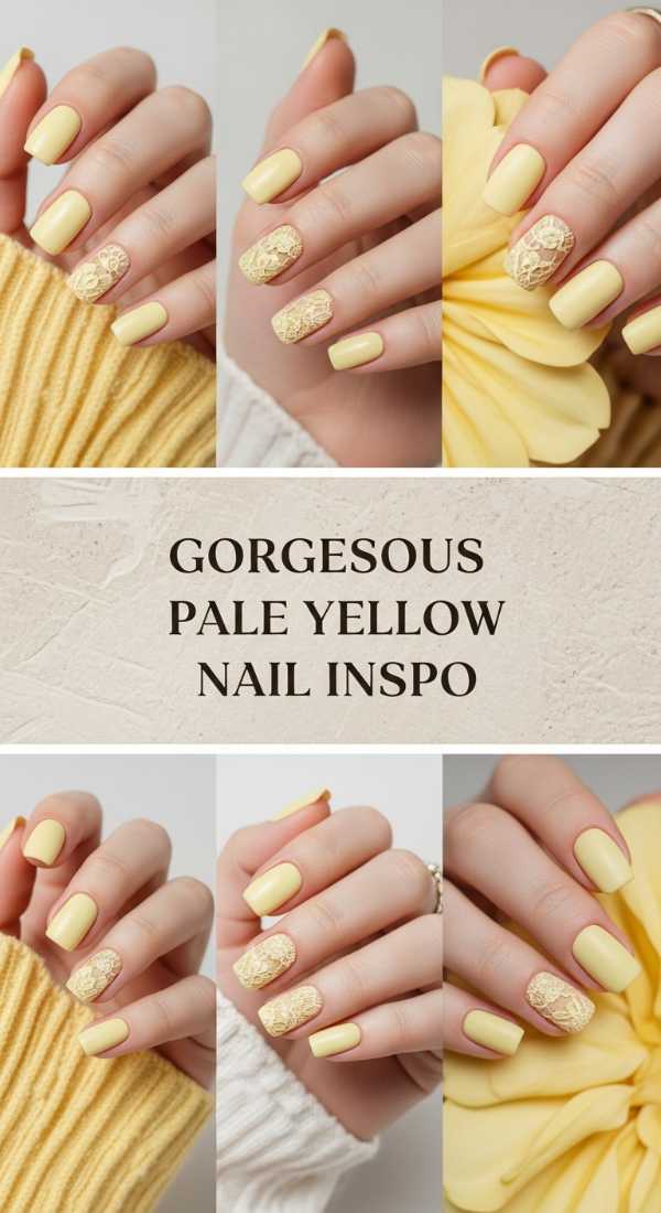 Gorgeous Pale Yellow Nail Inspo 69e5f3eeb168f