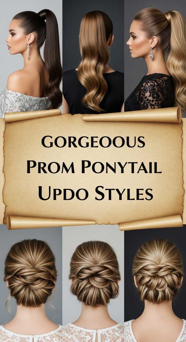 Gorgeous Prom Ponytail Updo Styles