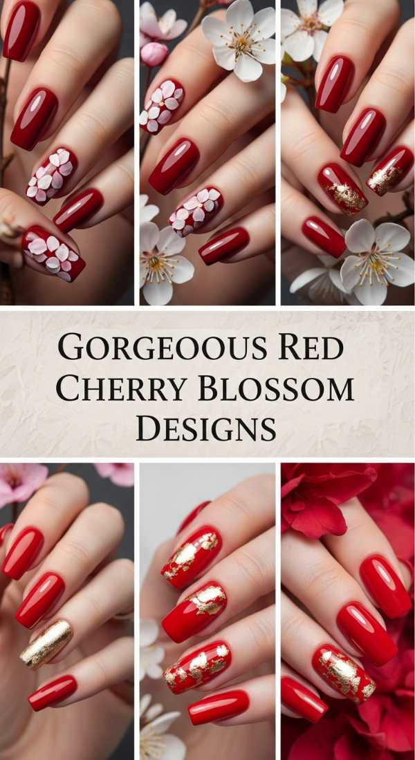 Gorgeous Red Cherry Blossom Designs 69ee409d96c36