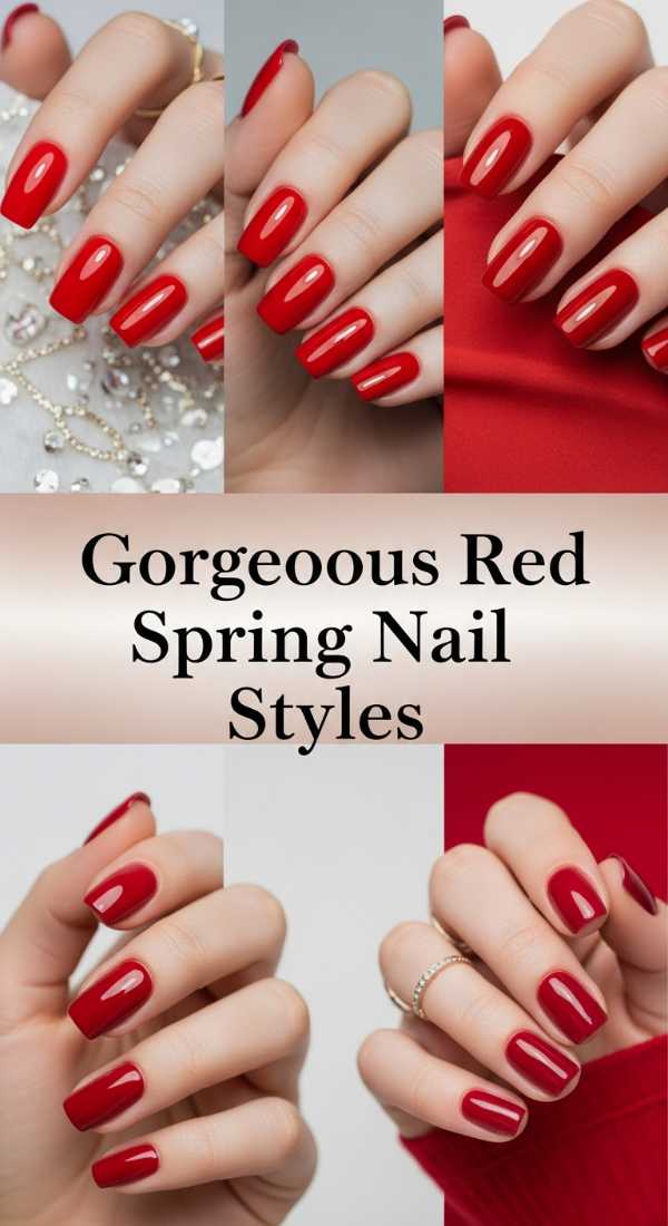 Gorgeous Red Spring Nail Styles 69f0ca5564394