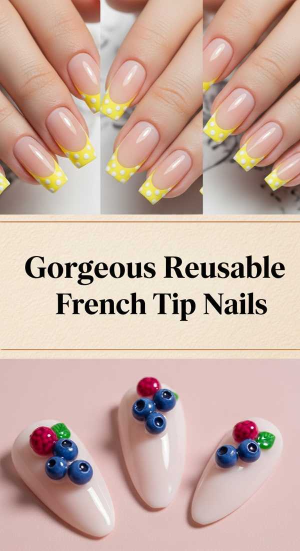 Gorgeous Reusable French Tip Nails 69eb726ef2408