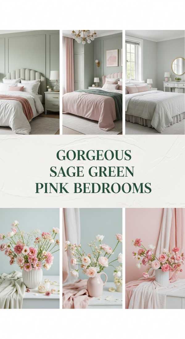 Gorgeous Sage Green Pink Bedrooms 69ea60c1cfe27