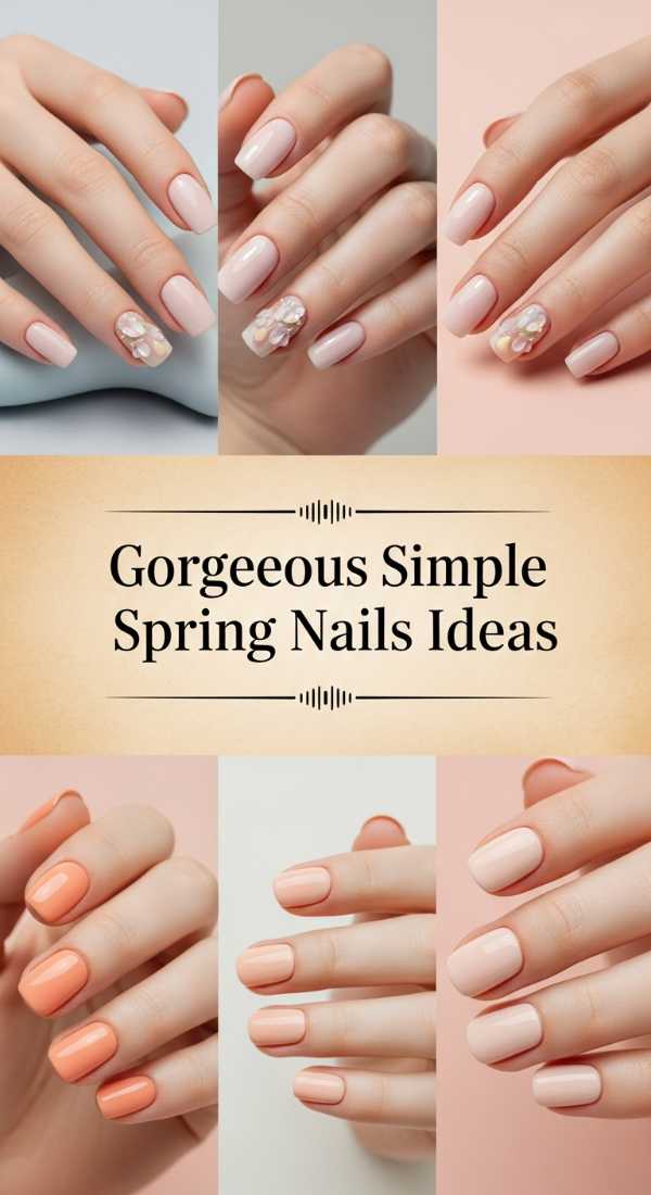 Gorgeous Simple Spring Nails Ideas 69ef3c7a450b8