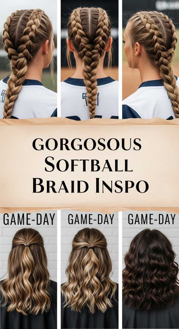 Gorgeous Softball Braid Inspo 69ee52f188f33