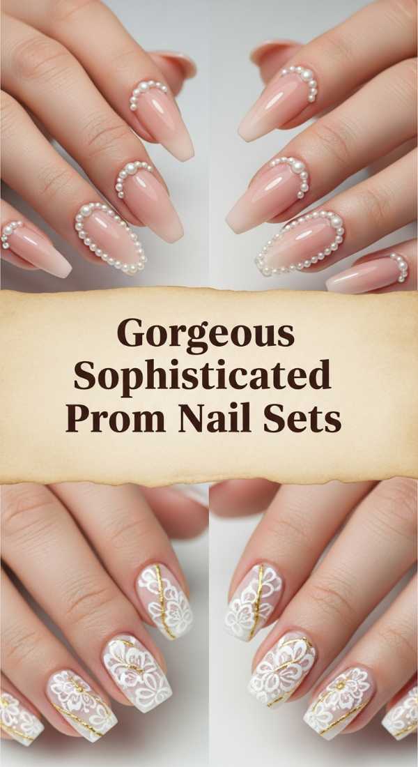 Gorgeous Sophisticated Prom Nail Sets 69ee40913daca