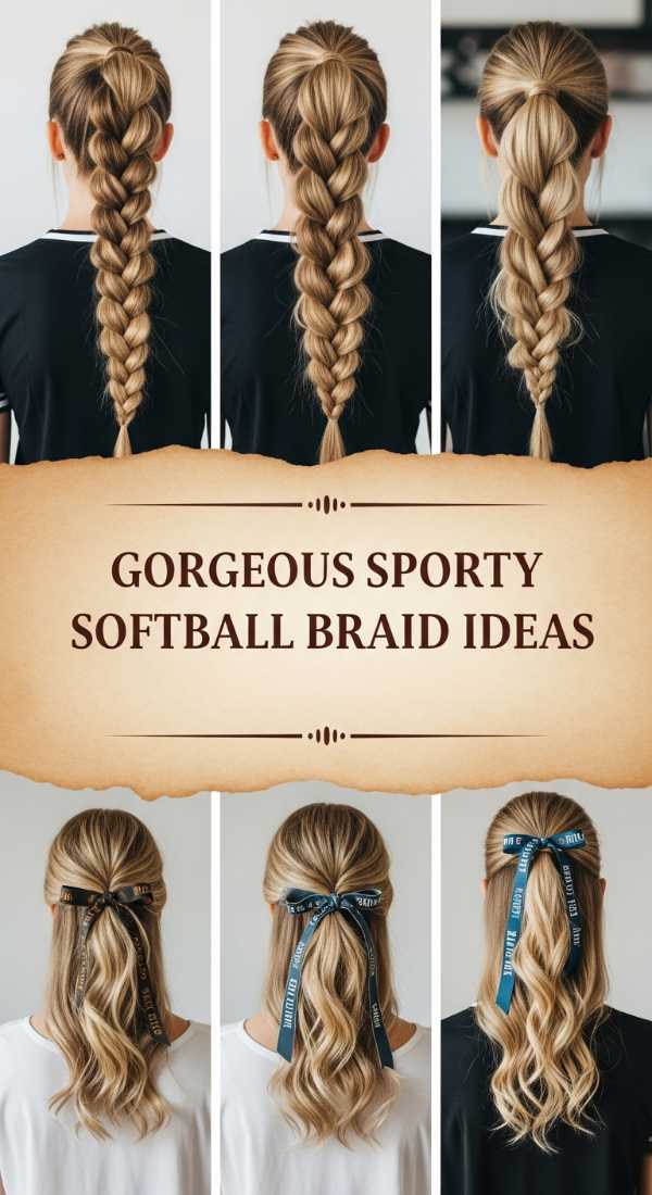 Gorgeous Sporty Softball Braid Ideas 69ef4946c2ff4