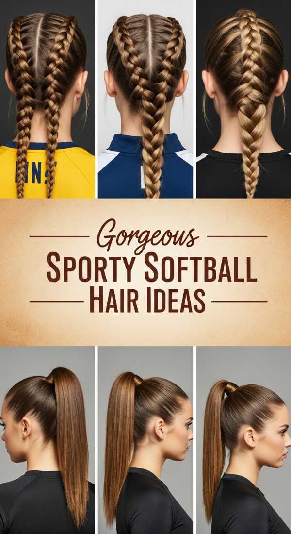 Gorgeous Sporty Softball Hair Ideas 69ecef8680ebc