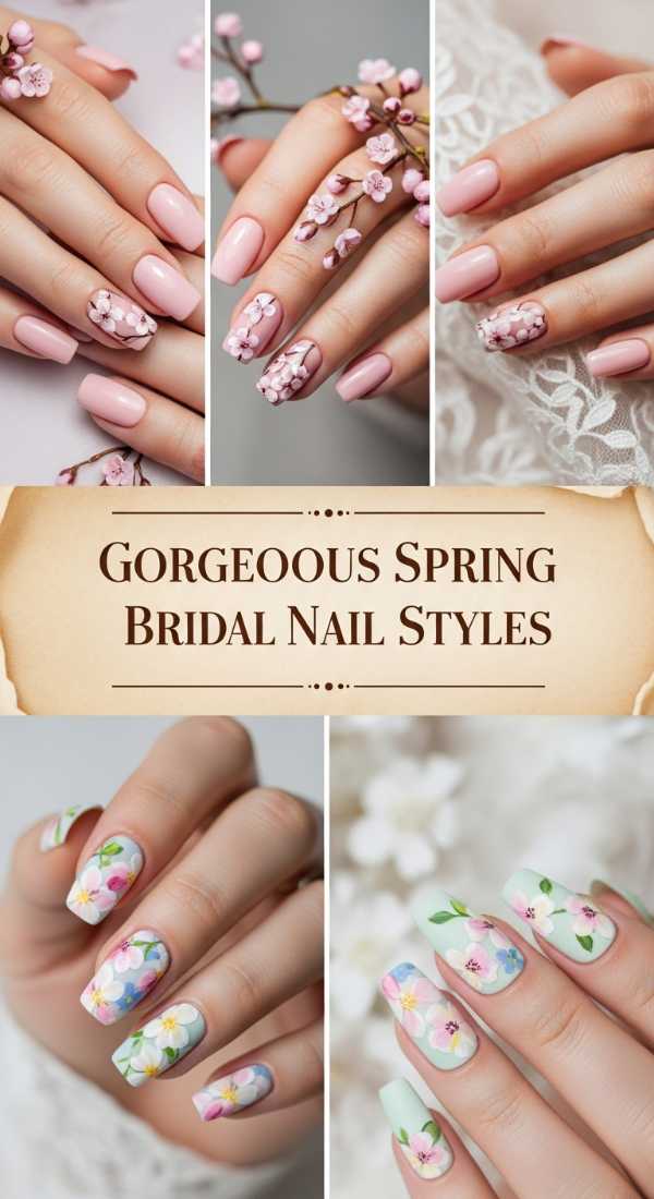 Gorgeous Spring Bridal Nail Styles 69e651852c68d