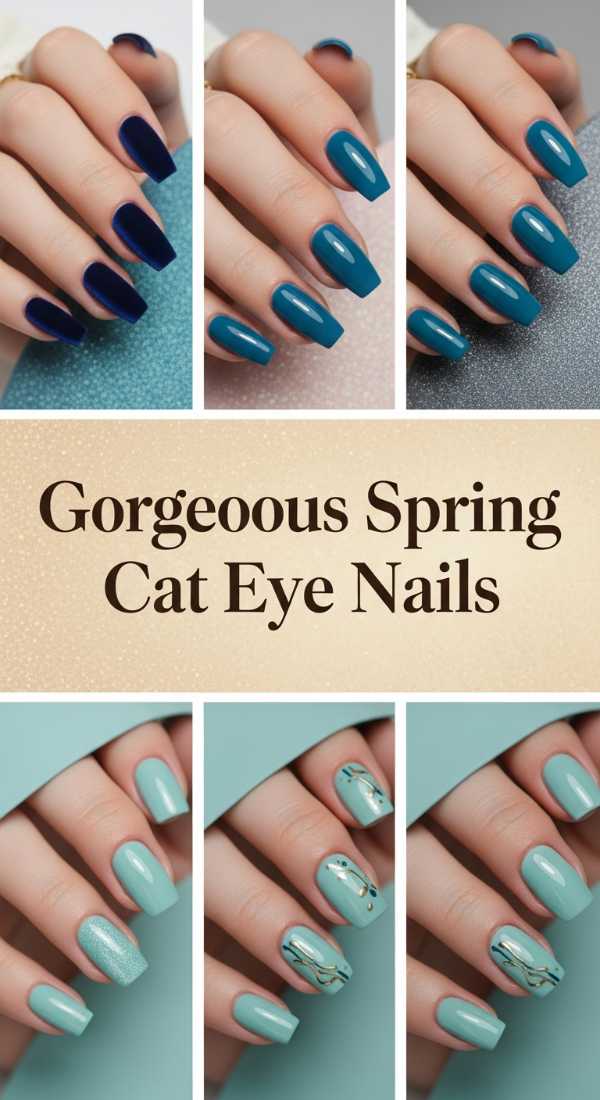 Gorgeous Spring Cat Eye Nails 69f249392fd19
