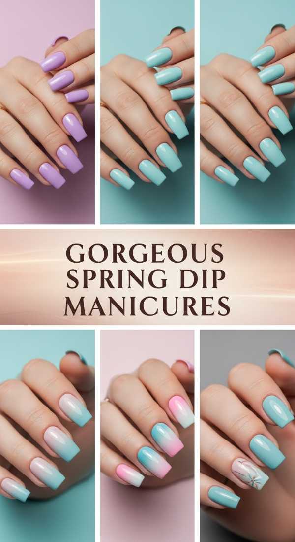 Gorgeous Spring Dip Manicures 69e4e4a737925