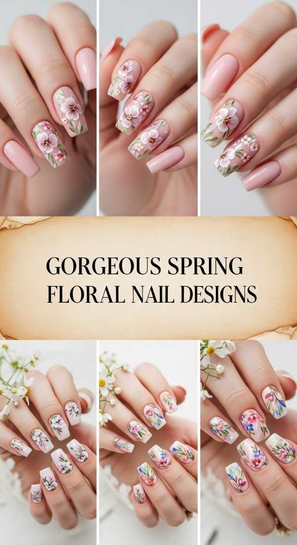 Gorgeous Spring Floral Nail Designs 69f32b69a00de