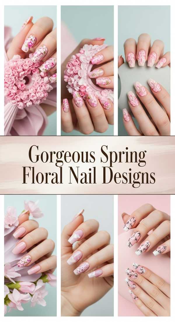 Gorgeous Spring Floral Nail Designs 69f32b7752bc0