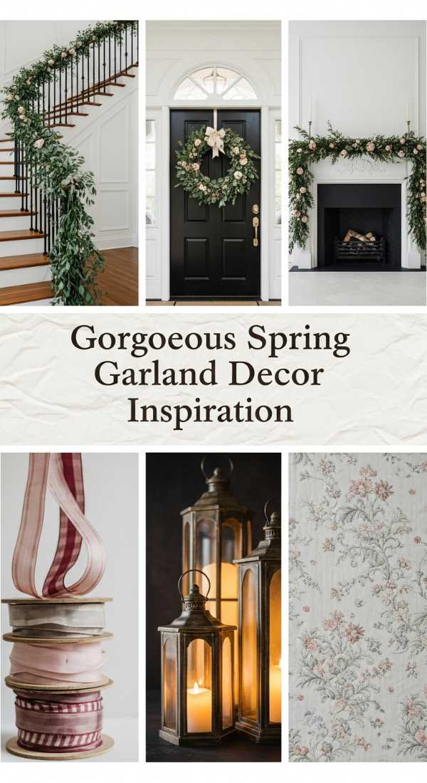 Gorgeous Spring Garland Decor Inspiration 69df43de1691a