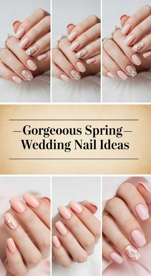 Gorgeous Spring Wedding Nail Ideas 69df1ba601573