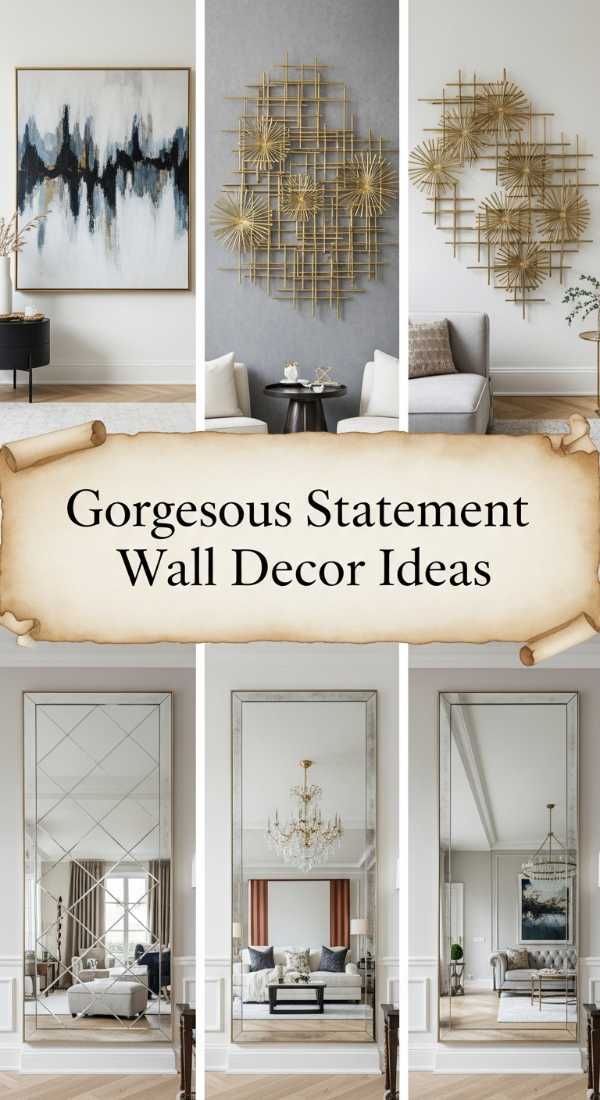 Gorgeous Statement Wall Decor Ideas 69df1fd3ba0ec
