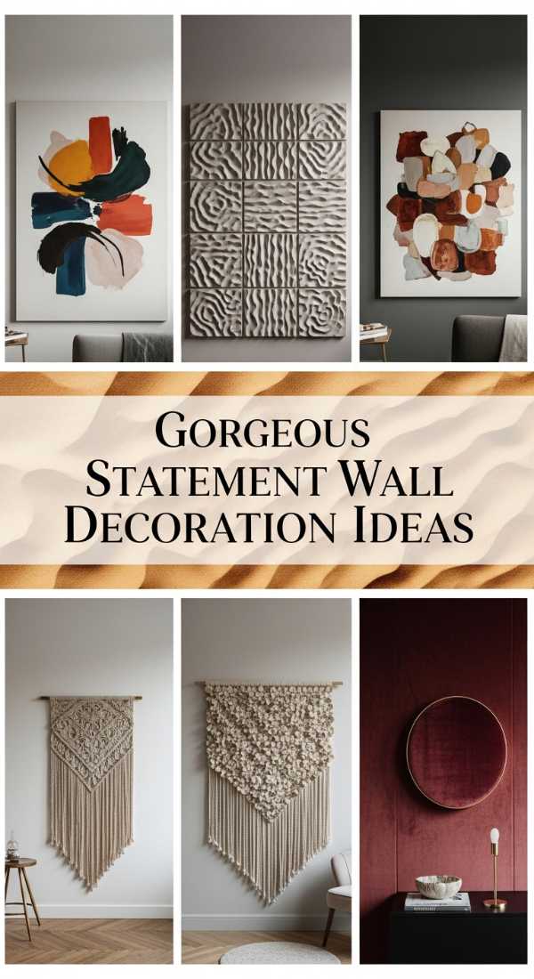 Gorgeous Statement Wall Decoration Ideas 69f0e5d1dcc21