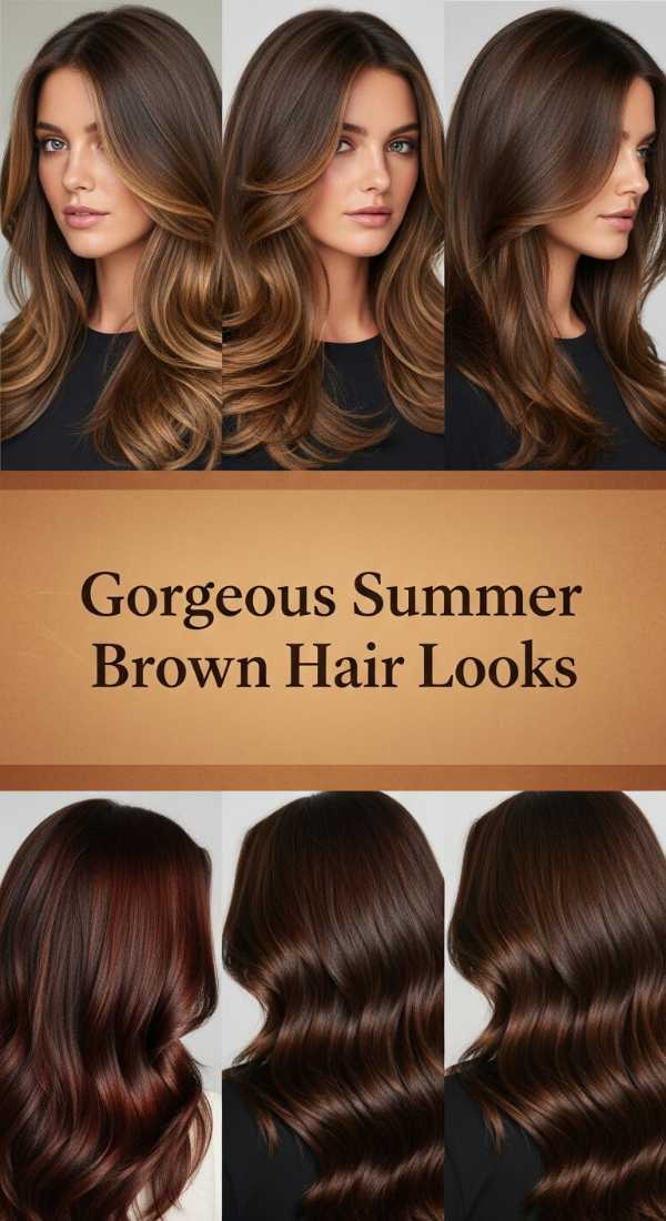 Gorgeous Summer Brown Hair Looks 69ef4a32c61fd