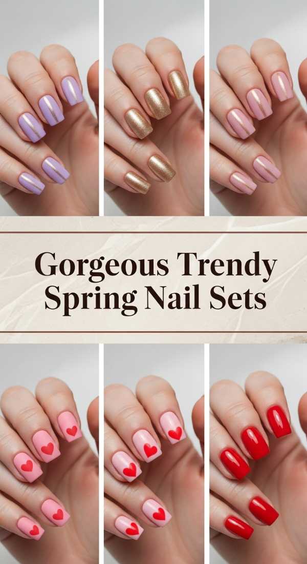 Gorgeous Trendy Spring Nail Sets 69e5f3e79b15b