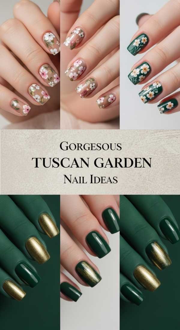 Gorgeous Tuscan Garden Nail Ideas 69e905be145db