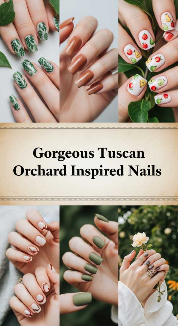 Gorgeous Tuscan Orchard Inspired Nails 69ecf891125e4