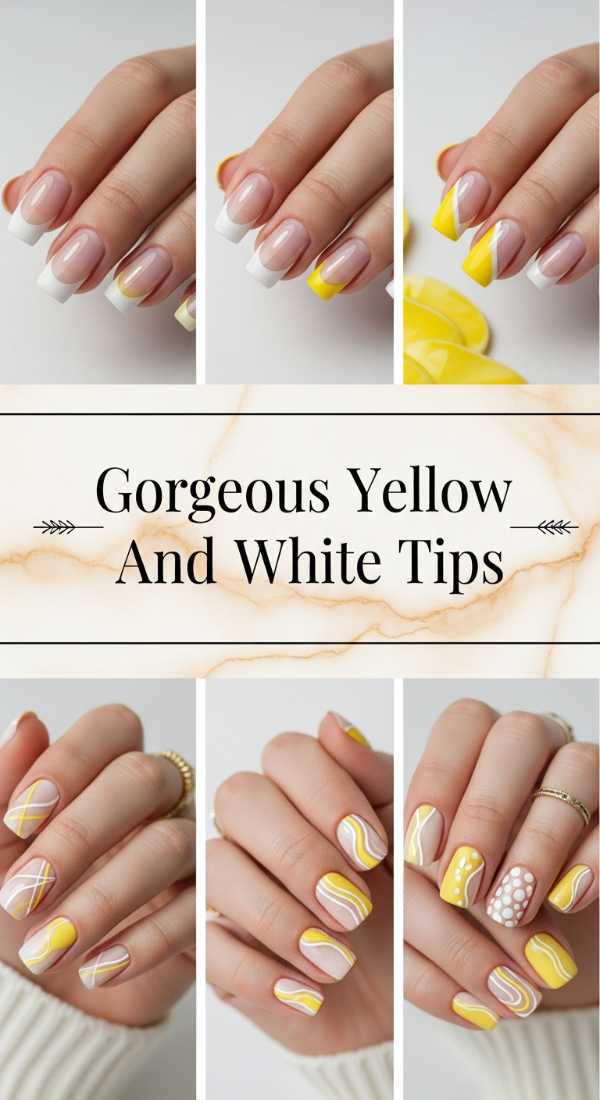 Gorgeous Yellow And White Tips 69ecf88076478