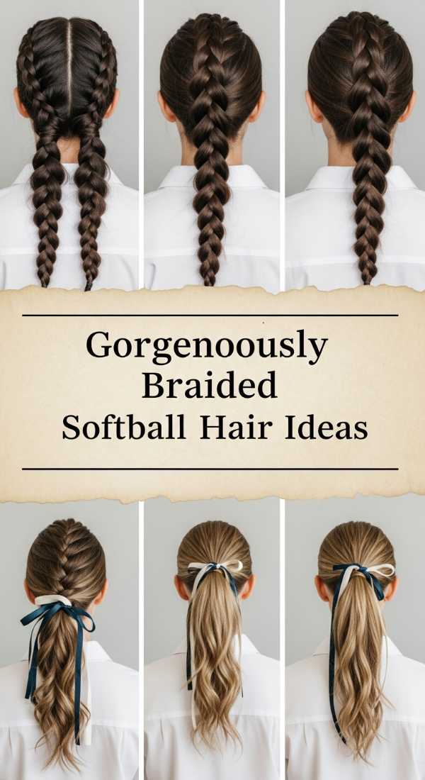 Gorgeously Braided Softball Hair Ideas 69e5e11895459