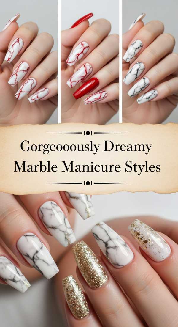 Gorgeously Dreamy Marble Manicure Styles 69ece5a13b2a0